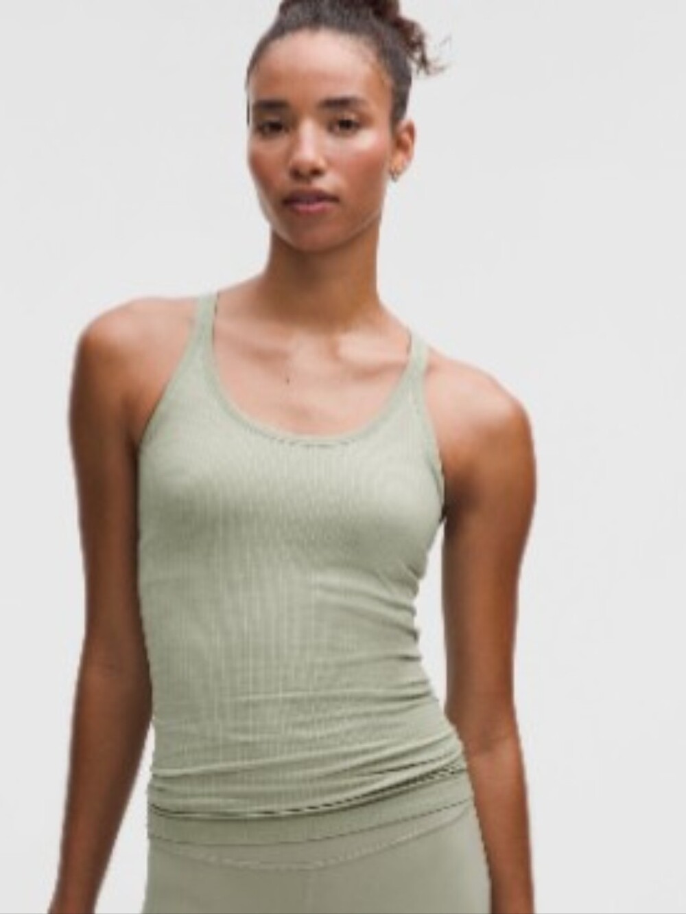 lululemon athletica Ebb To Street Tank-Fog Green